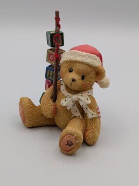 Cherished Teddies Holden Catchin the Holiday Spirit (176095) 1996 Ho Ho! Blocks